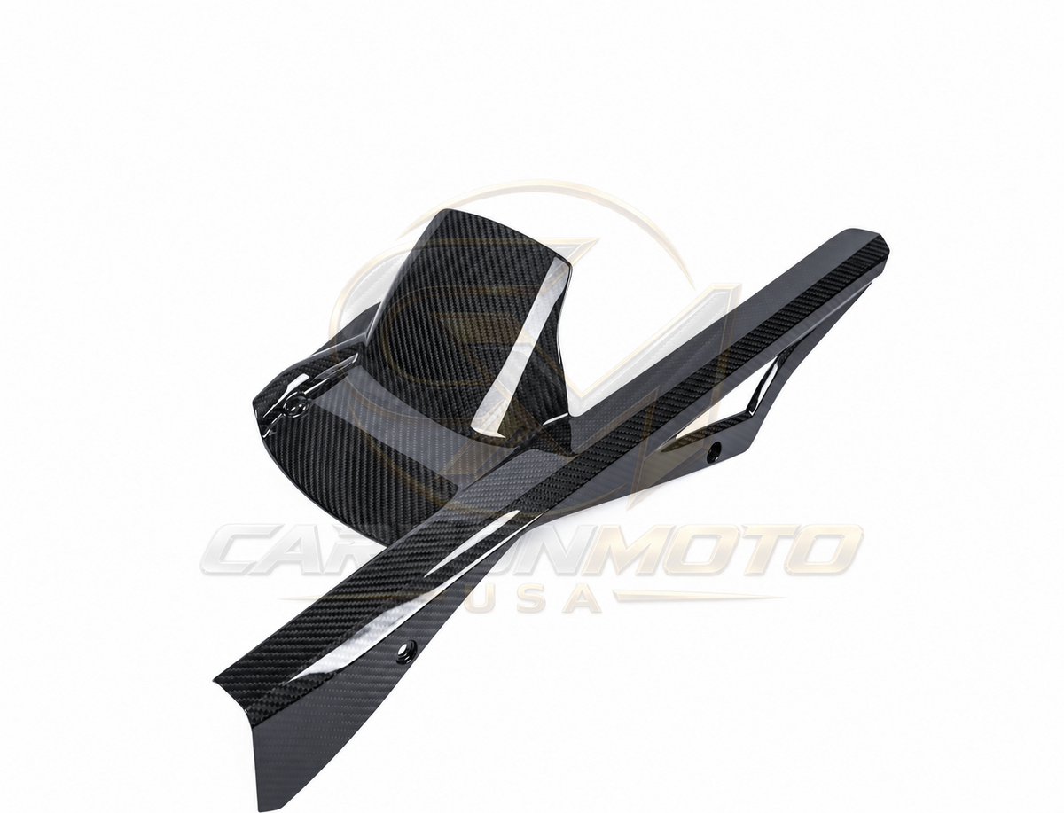 Harley Davidson Pan America Carbon Fiber Rear Fender Hugger & Chain Guard