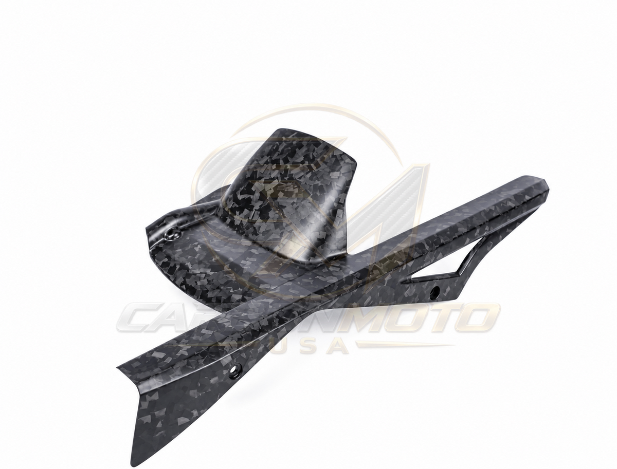 Harley Davidson Pan America Carbon Fiber Rear Fender Hugger & Chain Guard