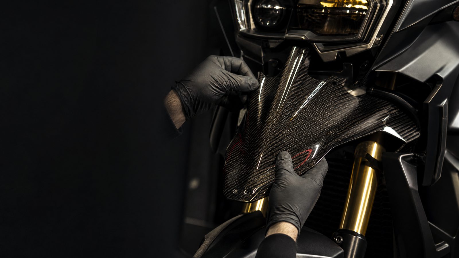 Carbon Moto installation and rider support